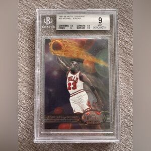 1997 Metal Universe Michael Jordan #23 BGS 9 Chicago Bulls